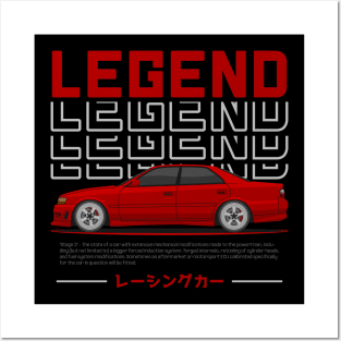 Tuner Red Chaser JDM Posters and Art